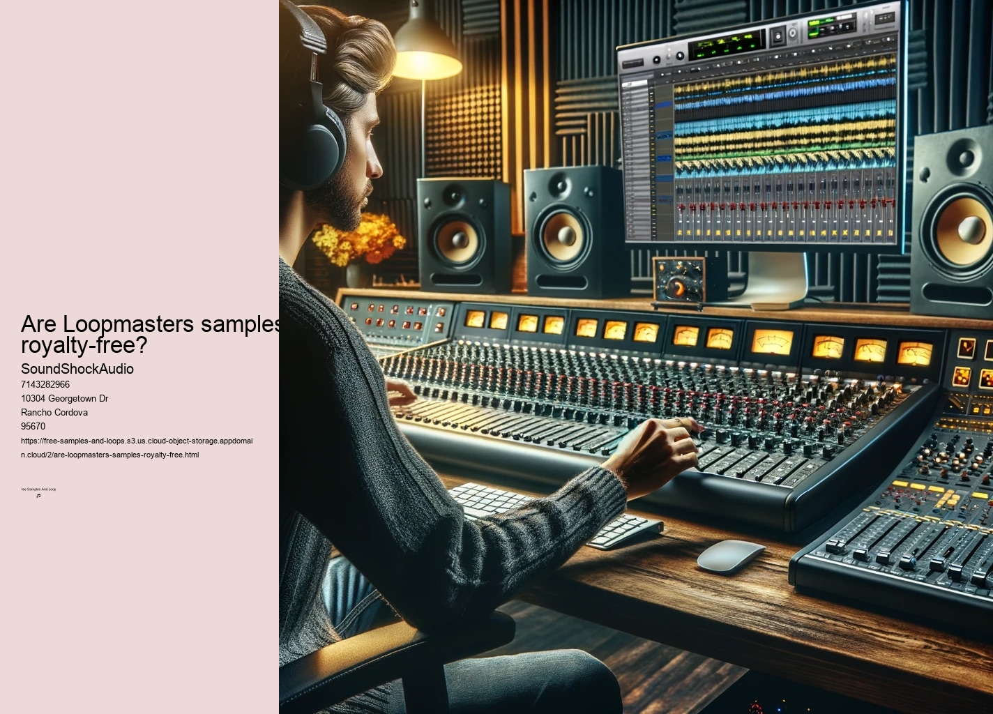 Are Loopmasters samples royalty-free?